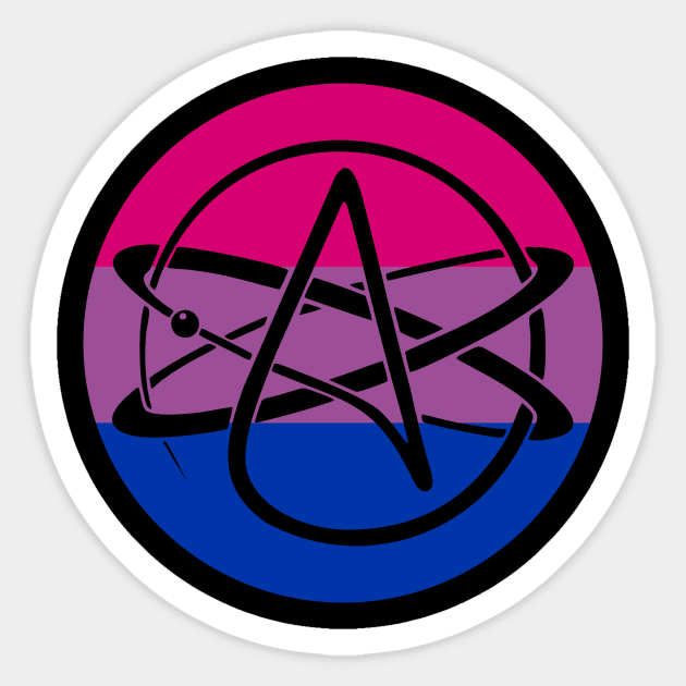 Bi Pride Atheist Sticker by anomalyalice